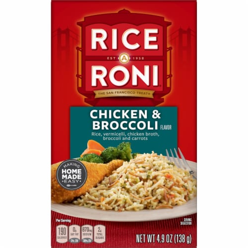 Rice-A-Roni® Chicken & Broccoli Flavored Rice Perspective: front