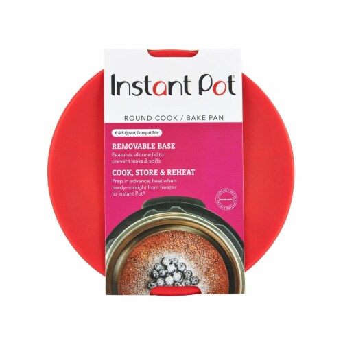 Instant Pot® Stainless Steel Round Pan with Red Lid & Removable