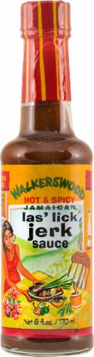 Walkerswood Las Lick Hot & Spicy Jamaican Jerk Sauce Perspective: front