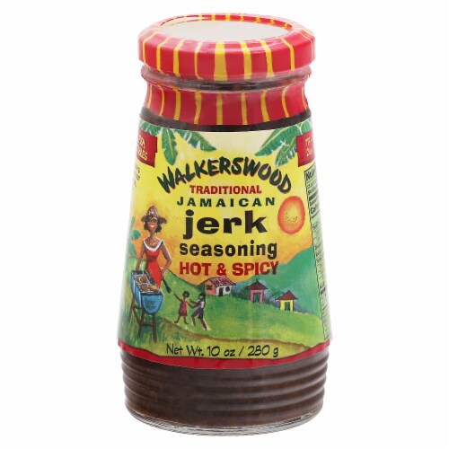Walkerswood Hot & Spicy Traditional Jamaican Jerk Seasoning Perspective: front