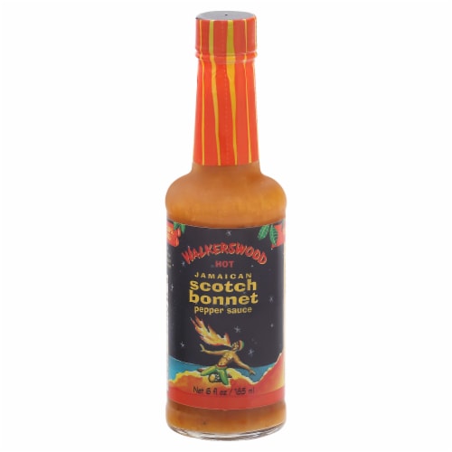 Walkerswood Hot Jamaican Scotch Bonnet Pepper Sauce Perspective: front