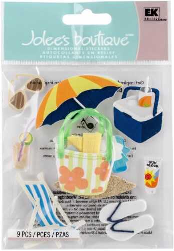 Jolee's Boutique Dimensional Stickers-Summer Gear Perspective: front