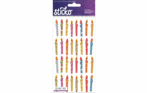 EK Sticko Sticker Repeat Birthday Candle Perspective: front
