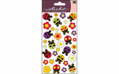 Sticko Bugs 'n Blossoms Sticker Sheet Perspective: front