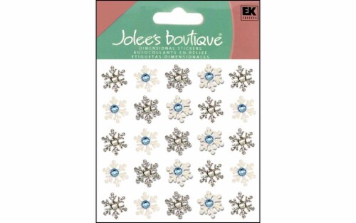 Jolee's Boutique Snowflake Sticker Sheet Perspective: front