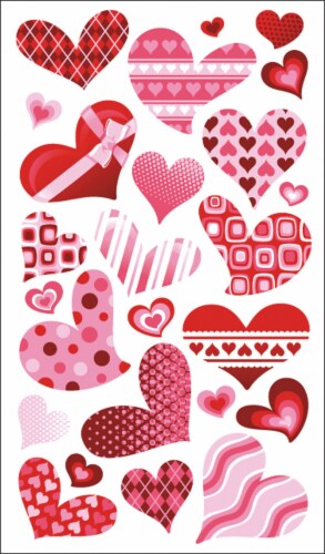 Sticko Funky Hearts Stickers Perspective: front