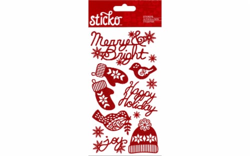 EK Sticko Sticker Holiday Glitter Words, 1 - Kroger