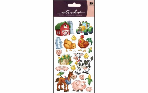 Sticko® Stickers-Farm Friends Perspective: front