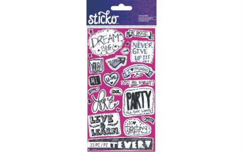Sticko Teen Chat Sticker Sheet Perspective: front