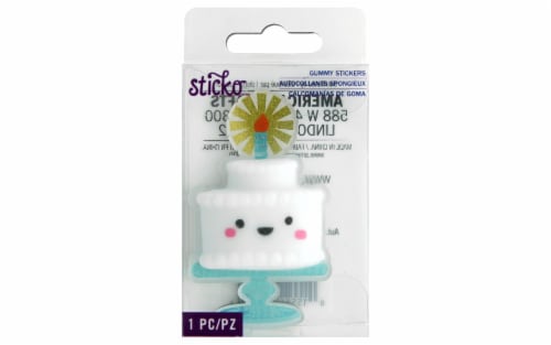 EK Sticko Sticker Gummy Acrylic Foil Cake Stand, 1 Fred