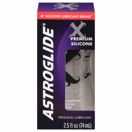 Astroglide X Premium Silicone Personal Lubricant - 2.5 oz Perspective: front