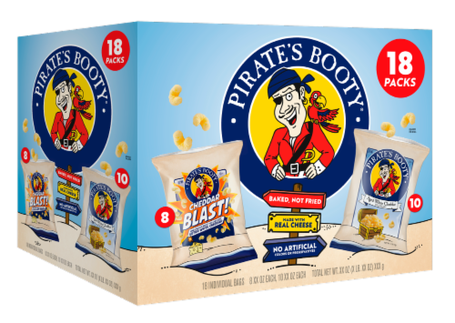 Pirate's Booty Assorted Cheddar Snacks Perspective: front