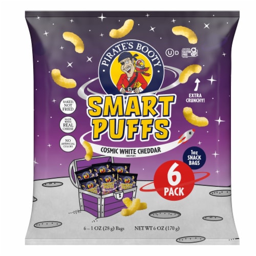 Smart Puffs® Cosmic White Cheddar Puffs Multi-Pack Perspective: front