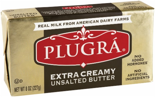 Plugra® European Style Unsalted Butter Perspective: front