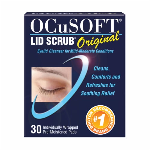 OCuSOFT® Lid Scrub® Original Eyelid Cleanser Premoistened Pads Perspective: front
