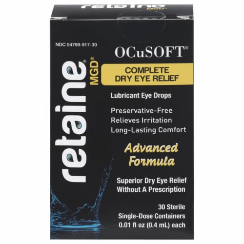 OCuSOFT® Retaine® MGD® Complete Dry Eye Relief Lubricant Drops Perspective: front