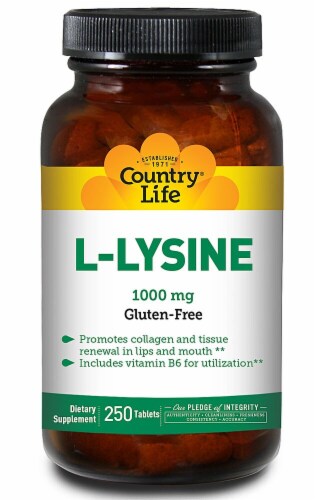Country Life  L-Lysine Perspective: front