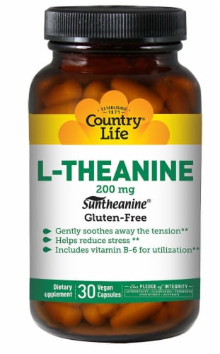 Country Life  L-Theanine Perspective: front