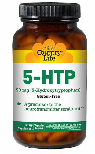 Country Life 5-HTP Capsules 50 mg Perspective: front