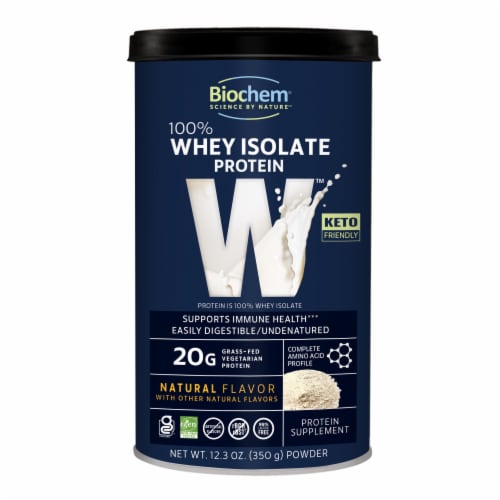 BioChem® Whey Isolate Natural Protein Perspective: front