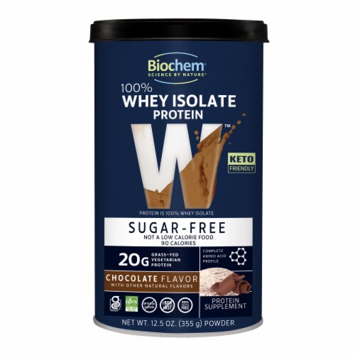 BioChem® Sugar Free Chocolate Whey Protein Perspective: front