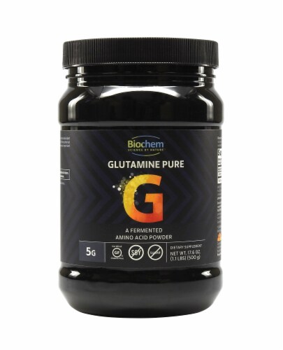 BioChem Glutamine Pure Powder Perspective: front