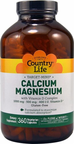 Country Life  Calcium-Magnesium with Vitamin D Complex Perspective: front