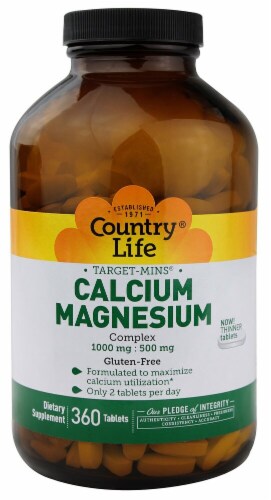 Country Life  Target-Mins™ Calcium-Magnesium Complex Perspective: front