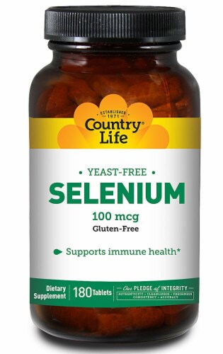 Country Life  Selenium Yeast Free Perspective: front