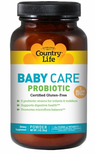 Country Life Baby Care Probiotic Powder Perspective: front