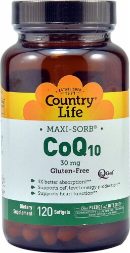 Country Life  Maxi-Sorb CoQ10 Perspective: front
