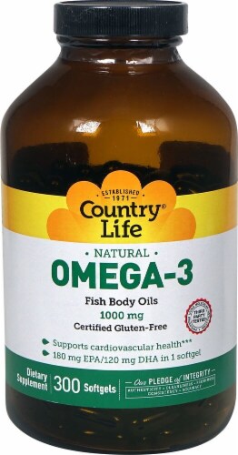 Country Life  Natural Omega-3 Perspective: front