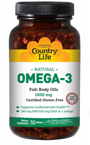 Country Life Omega 3 100 Perspective: front