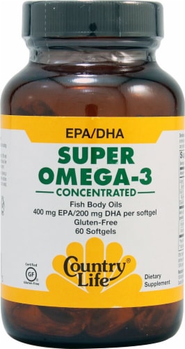 Country Life  Super Omega-3 Perspective: front