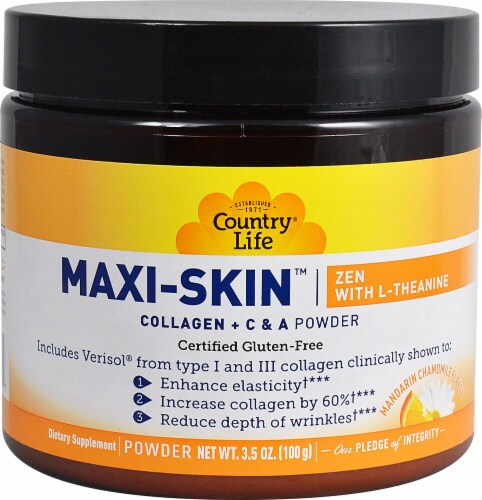 Country Life  MAXI-SKIN™ Zen with L-Theanine   Mandarin Chamomile Perspective: front