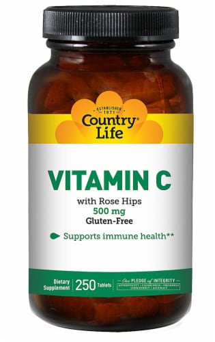 Country Life  Vitamin C with Rose Hips Perspective: front