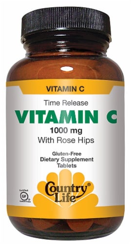 Country Life  Vitamin C with Rose Hips Perspective: front