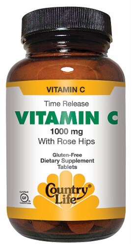 Country Life  Vitamin C with Rose Hips Perspective: front