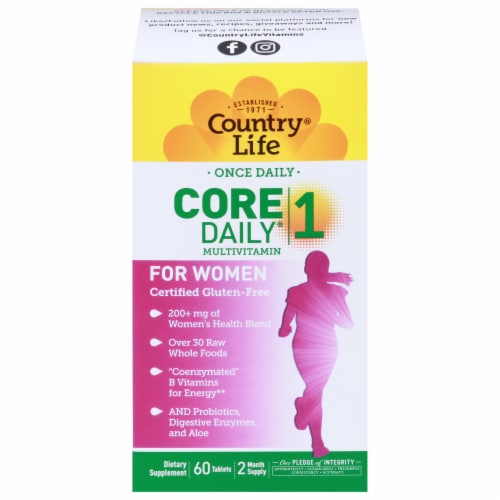 Country Life Core Daily-1 Women's Multivitamins Tablets Perspective: front
