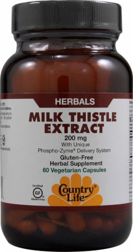 Country Life Milk Thistle Extract Capsules 200 mg Perspective: front