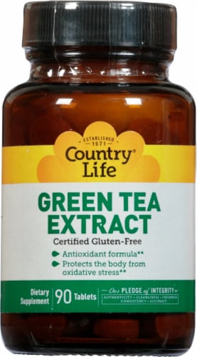 Country Life  Green Tea Extract Perspective: front