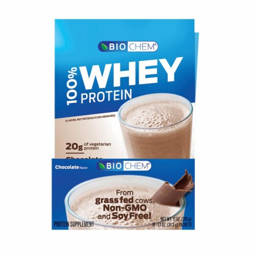 BioChem Chocolate Whey Protein Perspective: front