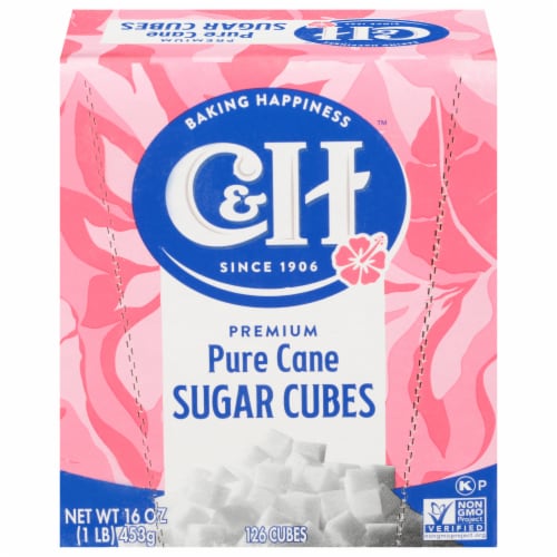 C&H® Premium Pure Cane Sugar Cubes Perspective: front