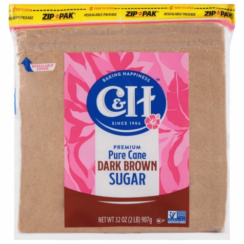 C&H Dark Brown Cane Sugar Perspective: front