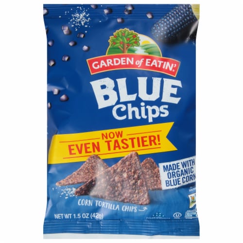 Blue Corn Tortilla Chips No Added Salt - Garden of Eatin