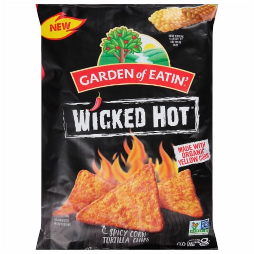 Garden of Eatin'® Wicked Hot™ Spicy Corn Tortilla Chips Perspective: front