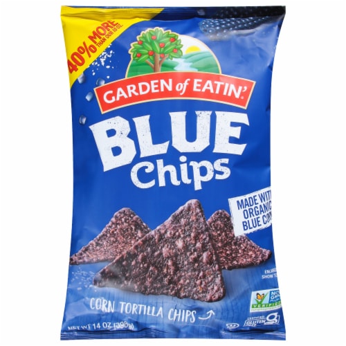 Garden of Eati'® Blue Corn Tortilla Chips Perspective: front