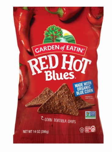 Garden of Eatin'® Red Hot Blues® Tortilla Chips Perspective: front