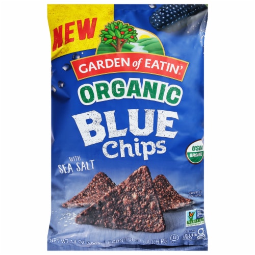 Garden of Eatin'® Organic Sea Salt Blue Chips Perspective: front