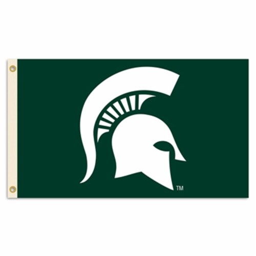 BSI Products Michigan State Spartans Flag Perspective: front